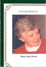 Mary Jane Straub Owen (1941-2004)