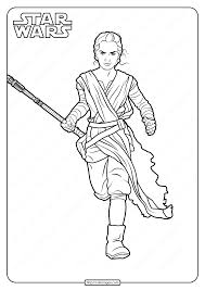 Star wars is the american space opera franchise featuring the film series by george lucas. Star Wars Rey Printable Coloring Pages Book