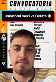 Următorul meci al Real Madrid împotriva Getafe