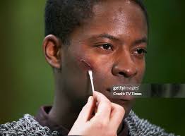 Merlin actor Adetomiwa Edun in character as Sir Elyan,