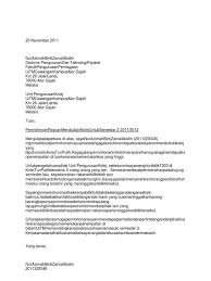 Contoh surat pengunduran diri, contoh surat rasmi, contoh surat resmi, contoh surat permohonan, contoh surat perjanjian, contoh surat undangan, kertas cadangan projek 3 k sekolah via www.slideshare.net. Surat Rayuan Kolej