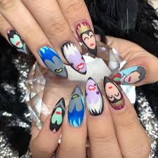 Giving The Disney Villains Some Love Divanails Newcastle Disney Nails Nail Art Disney Disney Halloween Nails