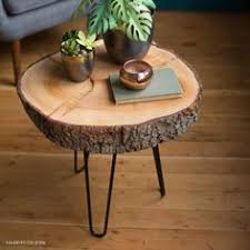 You Really Only Need A Few Materials To Make This Stylish Diy Wood Slice Table That You Can Use As A Coffee Table Or Side Wood Diy Wooden Diy Diy Wood