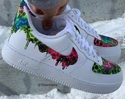 Black And Red Custom Air Forces Custom Nike Air Force 1s Half Fade Etsy In 2020 Custom Nike Shoes Custom Shoes Diy Nike Air Shoes