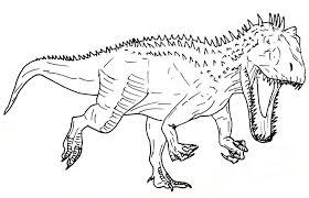 Indominus Rex Jurassic Park Coloring Sheet Dinosaur Coloring Pages Indominus Rex Coloring Pages