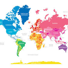 Bright World Map Etsy In 2021 World Map Printable World Map Wallpaper World Map