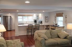 Ceiling beams discreetly separate the dining area, living room, and kitchen in this open concept floor plan. Today 2021 02 09 Small Living Room Kitchen Open Floor Plan Best Ideas For Us