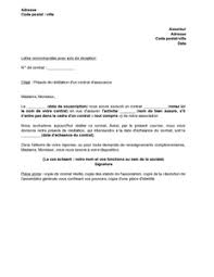 Voici un modèle de lettre qui peut vous guider. Exemple Gratuit De Lettre Resiliation Un Contrat Assurance Par Association