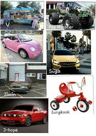 Bts Members Vehicles Xd Each Car Is So Representative Of The Members Bts Engracado Bts Memes Imagens Bts