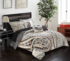 Find great prices on paisley bed sheets and other paisley bed sheets deals on shop better homes & gardens. Chic Home Giles 10 Piece Comforter Complete Bed In A Bag Set Microfiber Large Scale Paisley Print With Contemporary Geometric Pattern Bedding With Sheet Sets Decorative Pillows Shams Queen Beige Walmart Com
