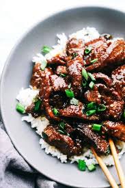 Stir in green onions, remove from heat and serve. Super Easy Mongolian Beef Tastes Just Like P F Changs The Recipe Critic