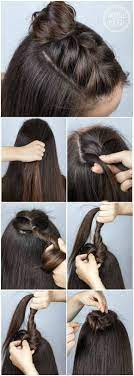 Best Pinterest Hair Tutorials Half Braid Tutorial Check Out These Super Cute And Super Simple Hairstyles From T Hair Styles Pinterest Hair Long Hair Styles