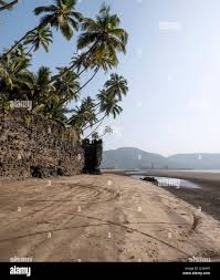 Outer walls of Revdanda fort as seen ...