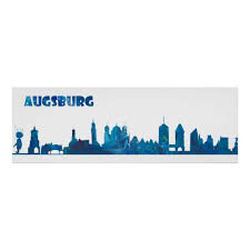 Augsburg Germany Skyline Silhouette Poster Zazzle Com Skyline Silhouette Augsburg Augsburg Germany