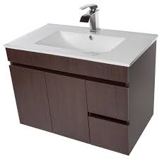 The modern types feature a flashy look to add décor to your bathroom. Strato Wall Mounted Bathroom Vanity Cabinet Set With Single Sink Modern Bathroom Vanities And Sink Consoles By Agm Home Store Houzz