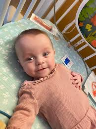 Cara is one month old today and has come so far in such a short time. She  seems to be