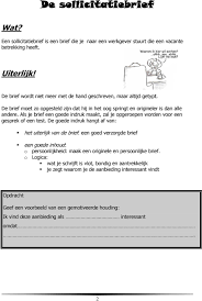 Sollicitatiebrief En Curriculum Vitae Pdf Free Download