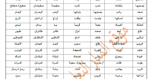 معاني ومفردات ومضاد كلمات اللغة العربية للصف الثالث Psadel بسادل