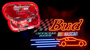 Find great deals on ebay for nascar signed earnhardt. Budweiser Official Beer Of Nascar Neon Sign And Mirror Lot Of 2 G277 The Eddie Vannoy Collection 2020