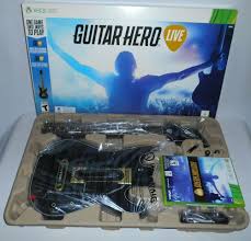 Guitar Hero Live Bundle Xbox 360 Guitar Controller Video Game Dongle Batteries Guitar Hero Live Guitar Hero Xbox 360