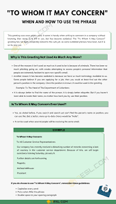 As we said, to whom it may concern shouldn't be used on a cover letter. To Whom It May Concern When And How To Use It Properly 7esl