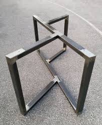 Adjoin two 2x4s for the legs with pocket holes. 17 Steel Table Bases Ideas In 2021
