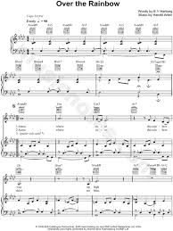 8notes strives to obey copyright law. Eva Cassidy Over The Rainbow Sheet Music In Ab Major Transposable Download Print Sku Mn0068981