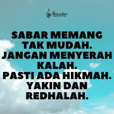 Kata kata sabar terbaik dari canva. Mutiara Kata 10 Apr 2020 The Malaya Post
