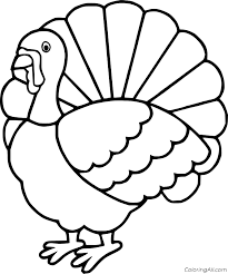 They will be great to include for thanksgiving day or any other time in the fall. Cartoon Easy Turkey Coloring Page Coloringall