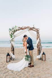 Outer Banks Sunset Wedding Jeff Amanda Sunset Beach Weddings Dream Beach Wedding Wedding Beach Ceremony