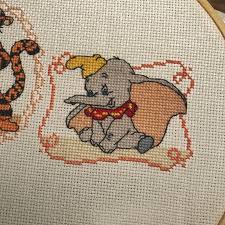 Today, i'm making a lot of disney cross stitch buttons using covered button maker that i got at daiso :d 今回はダイソーで購入したくるみボタン製作キットを使ってディズニーのくるみボタ. Wip Second Character Added To My Disney Cross Stitch Magazine Sampler A Friend For Tigger Really Love How The Backstitching Brought This Guy To Life Crossstitch