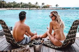 Aruba, island lying southwest of the lesser antilles in the caribbean sea, some 50 miles (80 km) northwest of curacao and 18 miles (29 km) north of the venezuelan peninsula of paraguana. Oranjestad Aruba Hotels And Resorts Renaissance Aruba Resort Casino