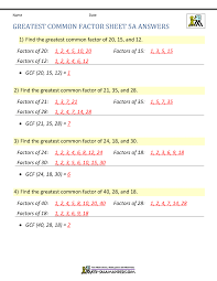 Read and download ebook gina wilson 2016 unit 7 quiz pdf at. Greatest Common Factor Worksheet Page