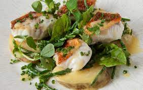 J sheekey smoked haddock · ½ head hispi or savoy cabbage, finely shredded · 75g unsalted butter · ½ bunch spring onions, finely sliced · ½ small bunch flat leaf . J Sheekey Oyster Bar Recipe Red Gurnard Salad With Samphire And Jersey Royals Country Life