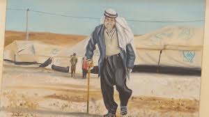 بالصور سوريون يرسمون لوحات فنية من خيام اللجوء painting art painter