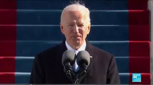 Biden with defiant speech becomes the face of chaotic afghan evacuation president joe biden speaks about afghanistan from the east room of the white house, monday, aug. Joe Biden And Kamala Harris Call For Healing Unity During Us Inauguration Speeches France 24