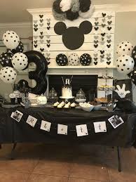 This party is full of ideas that would be perfect for any elegant affair! Black White Mickey Mouse Birthday Party Mickey Mouse Themed Birthday Party Mickey Birthday Party Mickey Mouse Birthday Party