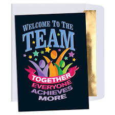View welcome to the team in videos (14) of 3 pages. Welcome To The Team Together Everyone Achieves More Greeting Card Positive Promotions