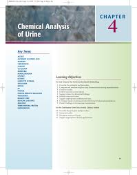 Chemical Analysis Of Urine