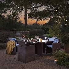 Nevada Brown Rattan 4 Seat Cube Set Dunelm Garden Furniture Garden Furniture Sets Garden Furniture Sale