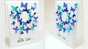 See more ideas about cards handmade, inspirational cards, homemade cards. Butterfly Greeting Card Design Making Ideas Tutorial Easy For Friend For Mom Diy Birthday Card