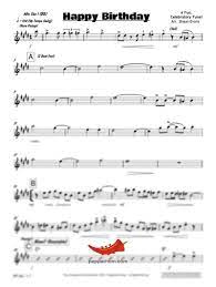Happy birthday to you sheet music for flute, violin, alto sax, baritone sax, viola, clarinet, cello,. Happy Birthday To You Free Chart Big Band Pepperhorn Music