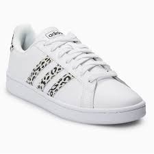 Adidas Grand Court Leopard Print Sneakers In 2021 Adidas Shoes Women Adidas Grand Court Womens Sneakers