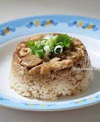 Indonesian Style Steamed Chicken Rice Nasi Tim Ayam Steamed Chicken Food Cooking Recipes