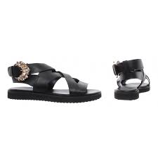 Save on your favourite brand labels today with saks off 5th. Damen Schuhe Sandalen Michael Kors Frieda Flat Sandal Leather Black Leder Schwar