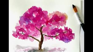 Bilder zum nachzeichnen fur anfanger und fortgeschrittene. Herbst Baum Malen Aquarell Bild Tutorial Anleitung Fur Anfanger Baum In Rot Einfach Aquarellbild Youtube