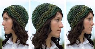 Using size 10 1/2 or size 11 circular needles and worsted weight yarn, the feather and fan pattern. Feather N Fan Knitted Hat Free Knitting Pattern