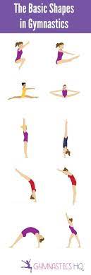 Sounds like you're ready to learn this routine taught by a professional gymnastics coach! The Basic Shapes In Gymnastics