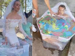 Reddit Video Of Bride S Wedding Dress Makeover Slammed By Social Media 7news Com Au