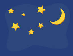 Cartoon Background Starry Night And Moon Royalty Free Stock Image Storyblocks